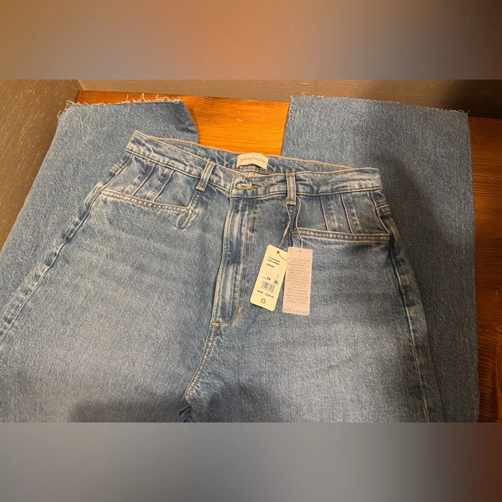 Favorite Daughter The Jordie Super High Rise Wide Leg. Color: Crosby, sz 29 NWT - Picture 9 of 13